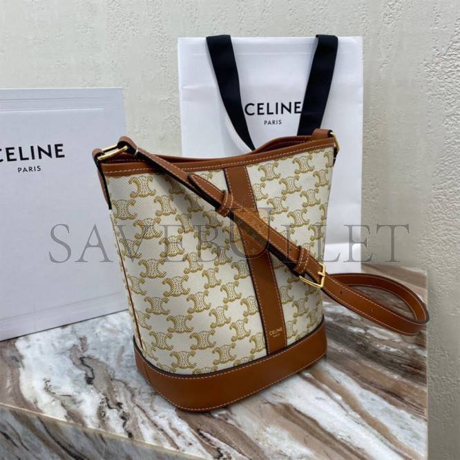 CELINE SMALL BUCKET 191442CAS.01BC (30*22*13cm)