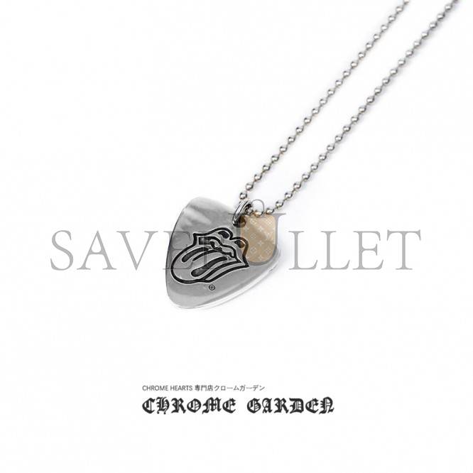 CHROME HEARTS ROLLING STONES GUITAR PICK CHARM