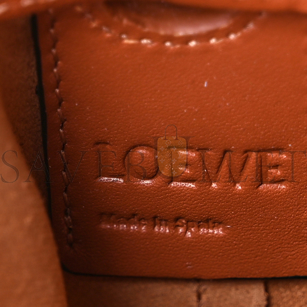 LOEWE CALFSKIN BALLOON NANO BUCKET BAG TAN (14*9*5cm)