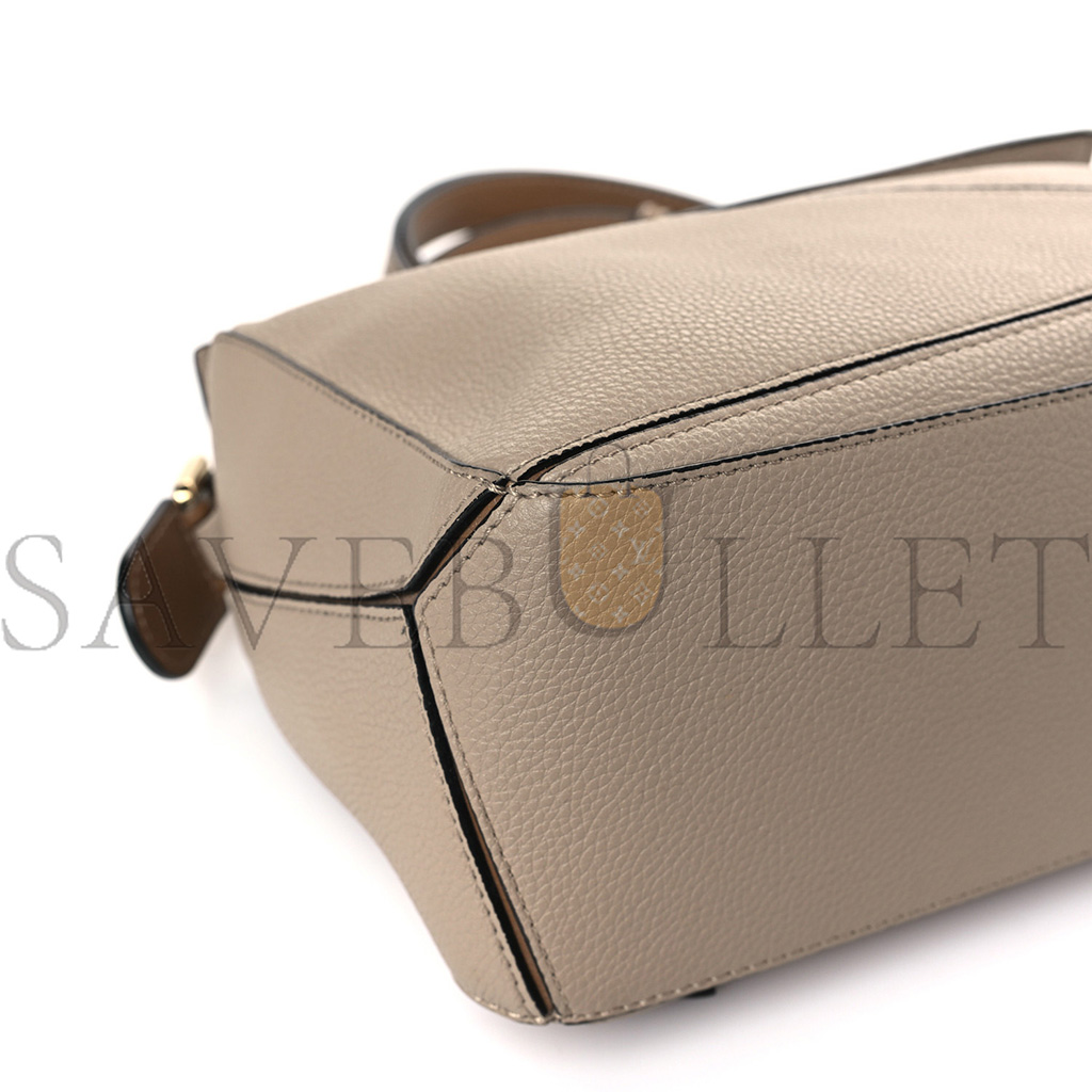 LOEWE GRAINED CALFSKIN SMALL PUZZLE BAG SAND MINK (24*16.5*10.5cm)