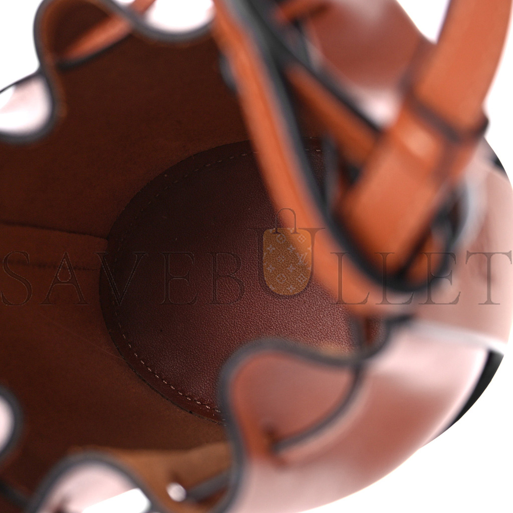 LOEWE CALFSKIN BALLOON NANO BUCKET BAG TAN (14*9*5cm)