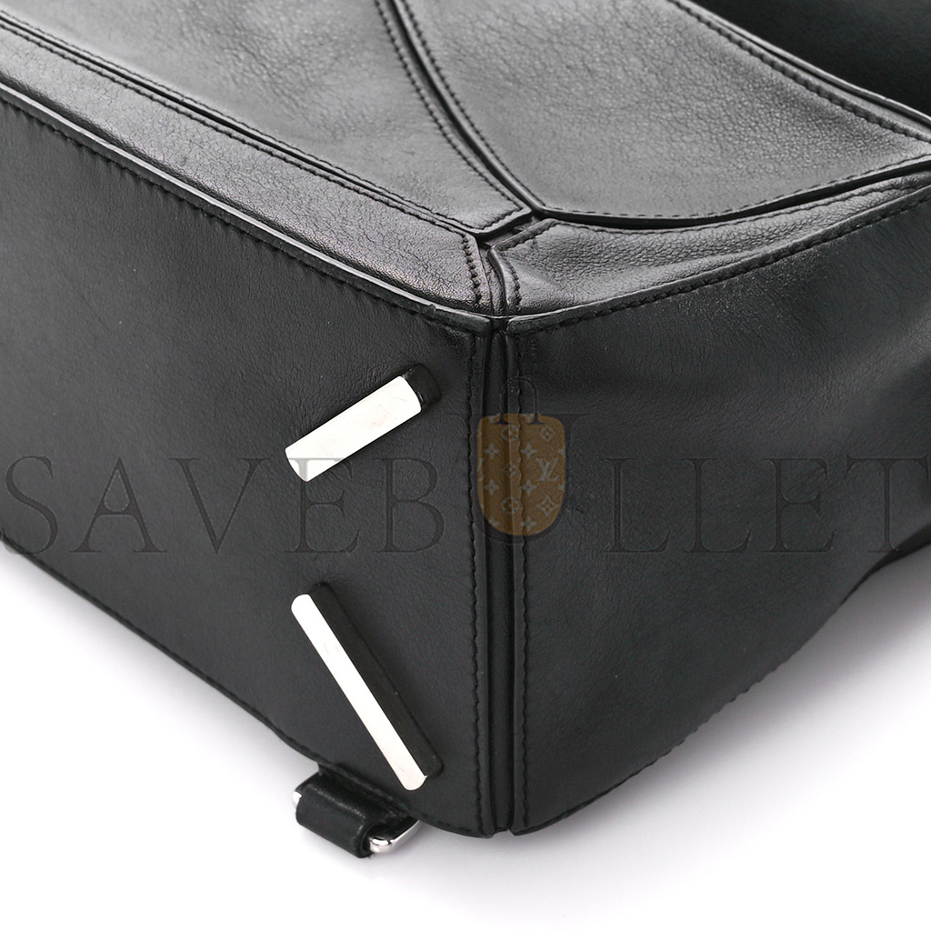 LOEWE CALFSKIN SMALL PUZZLE BAG BLACK (24*16.5*10.5cm)