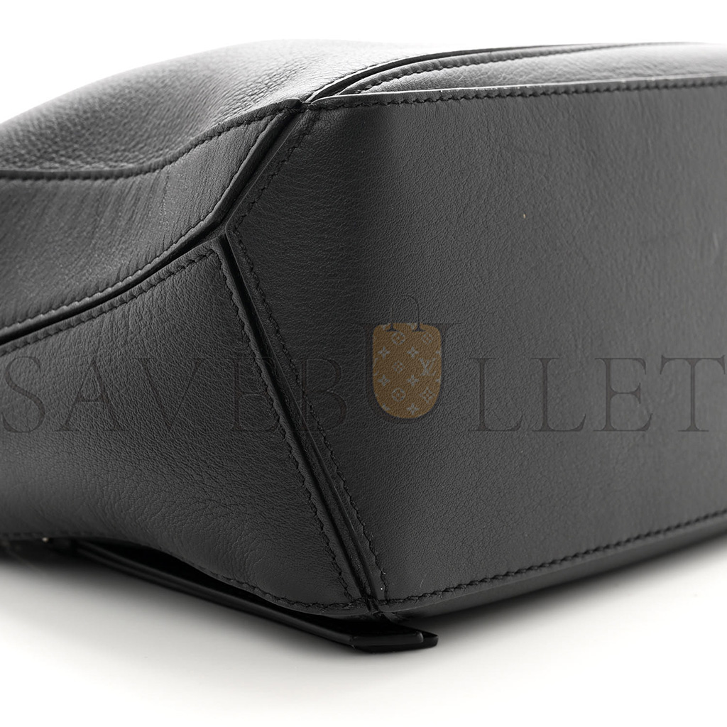 LOEWE CALFSKIN SMALL PUZZLE BAG BLACK (24*16.5*10.5cm)