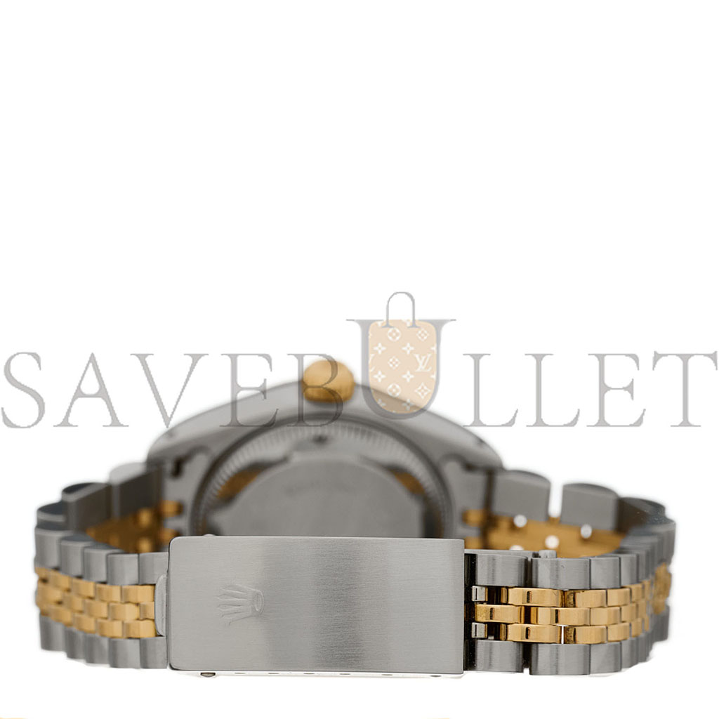 ROLEX STAINLESS STEEL 18K YELLOW GOLD 26MM OYSTER PERPETUAL DATEJUST WATCH CHAMPAGNE ROMAN 69173