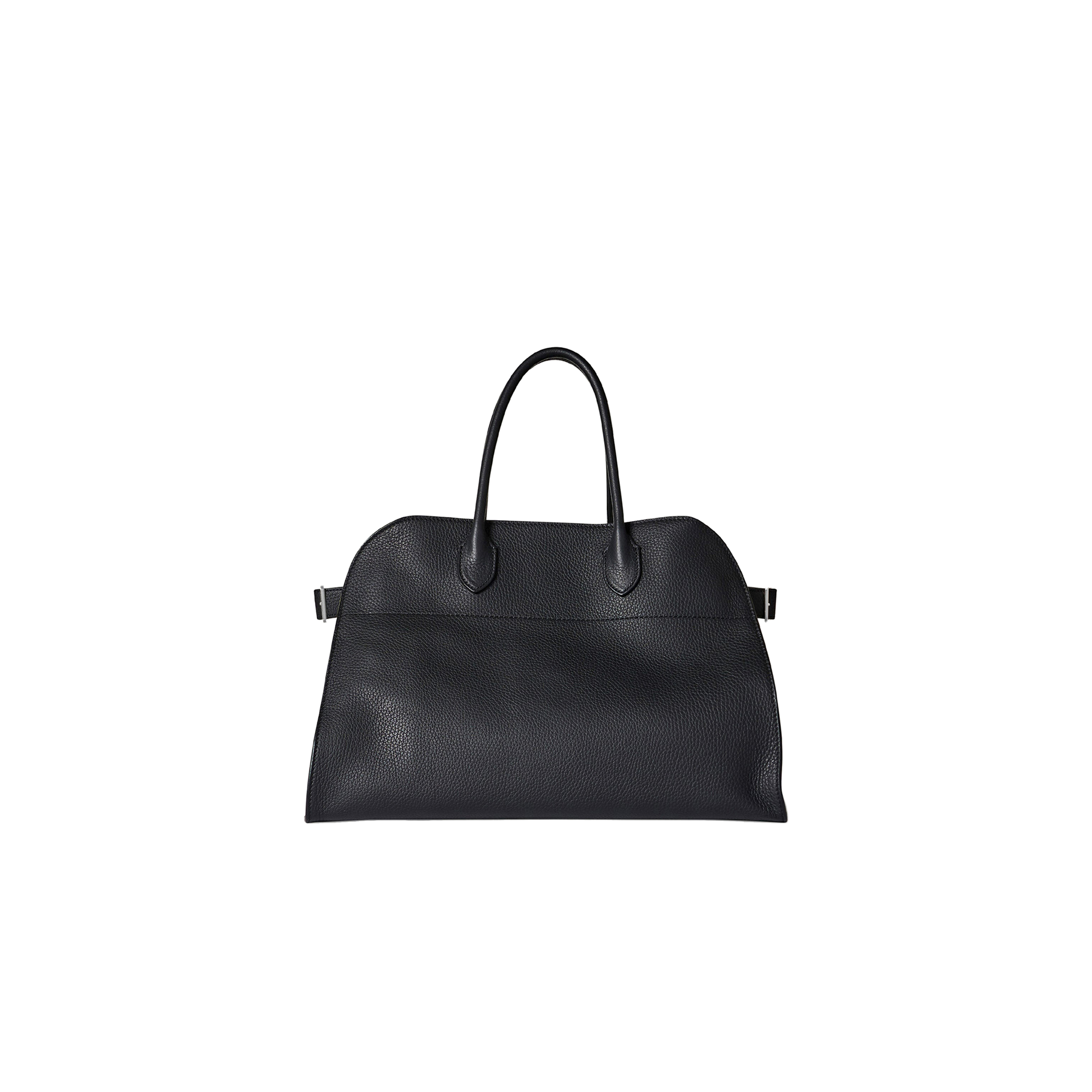 THE ROW SOFT MARGAUX 15 BAG IN LEATHER BLACK W1255L133BLPL (38*28*23cm)