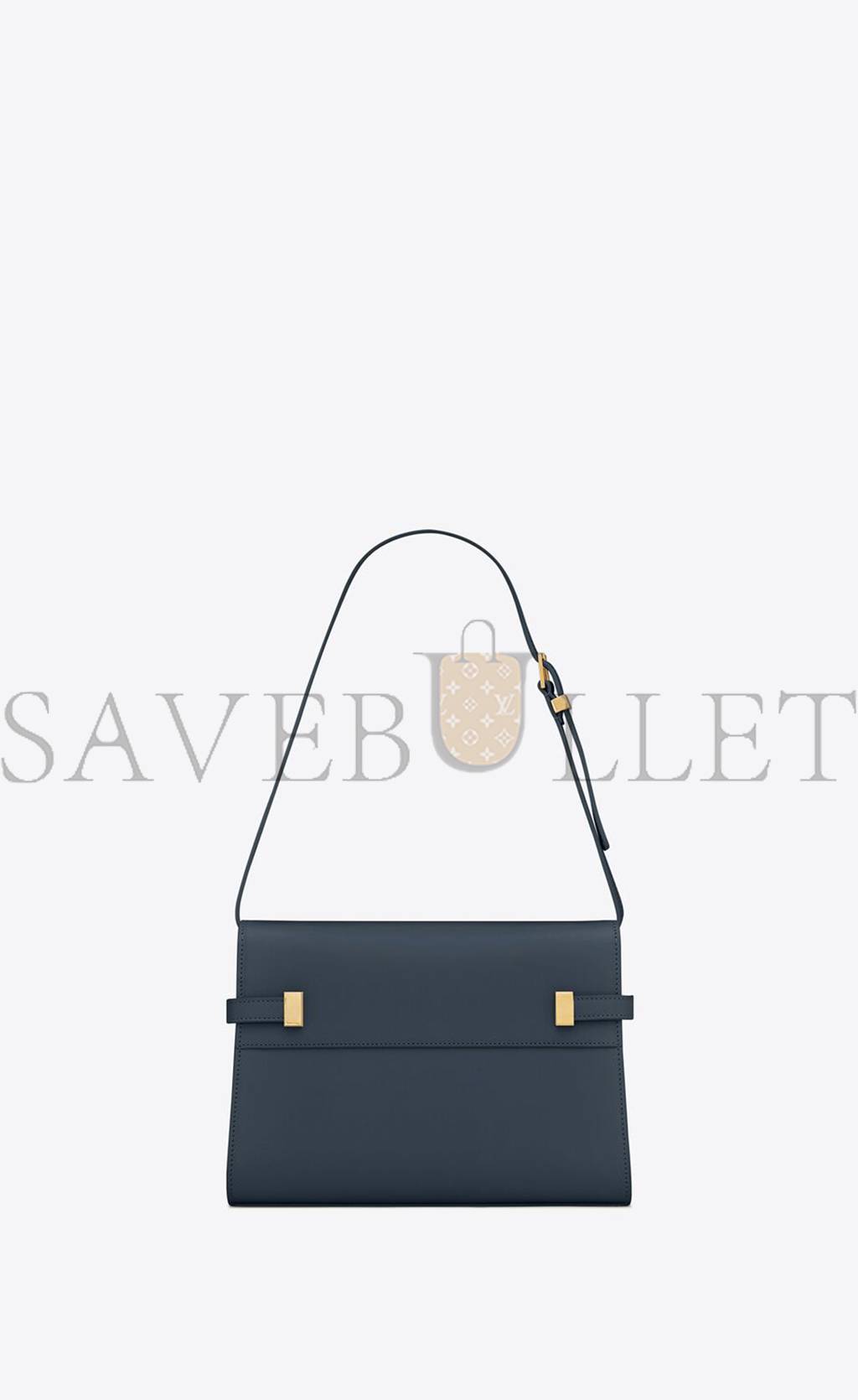 YSL MANHATTAN SMALL SHOULDER BAG IN BOX SAINT LAURENT LEATHER 6756260SX0W4227 (24*17.5*6cm)