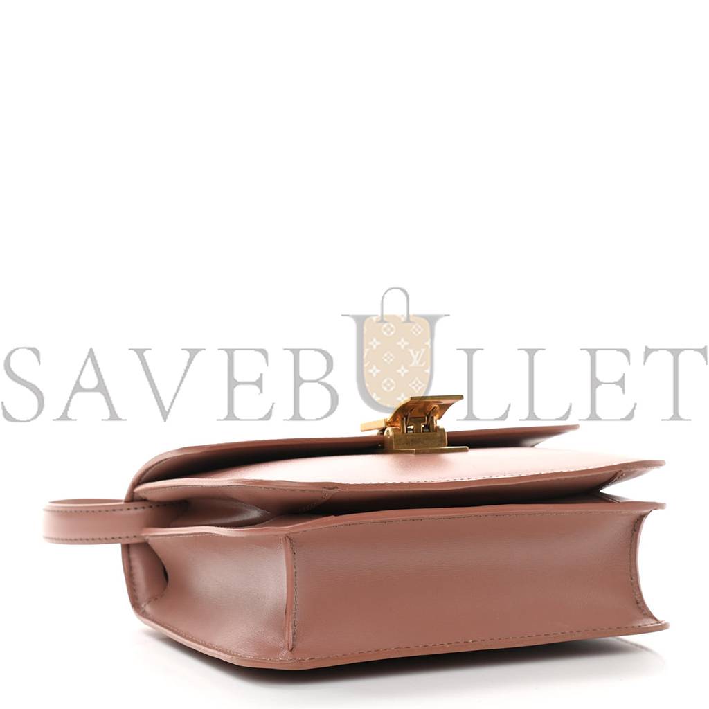 CELINE BOX CALFSKIN TEEN CLASSIC BOX FLAP BAG ANTIQUE ROSE (18*15*6cm)