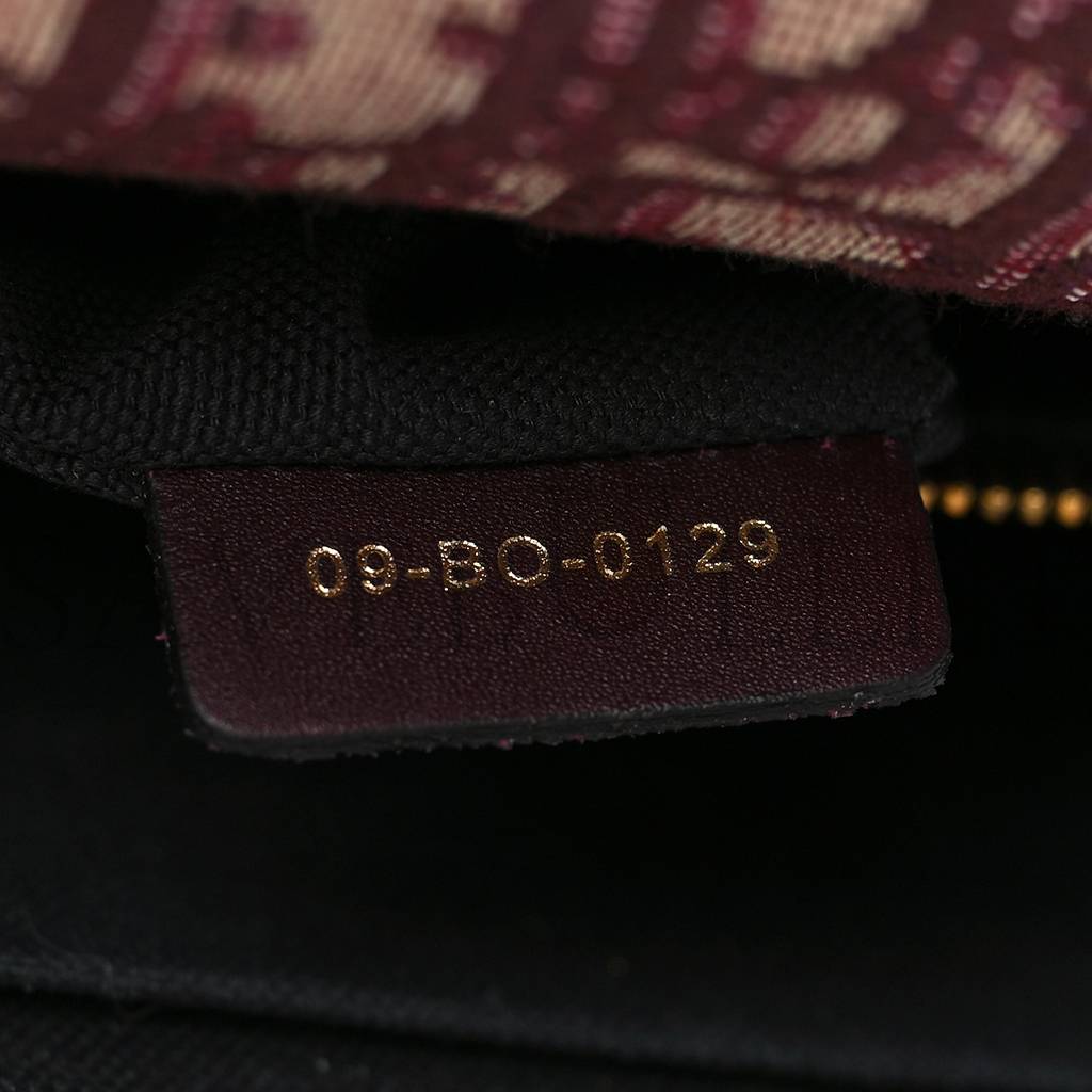 DIOR OBLIQUE 30 MONTAIGNE FLAP BAG BURGUNDY (24*17*6.4cm)